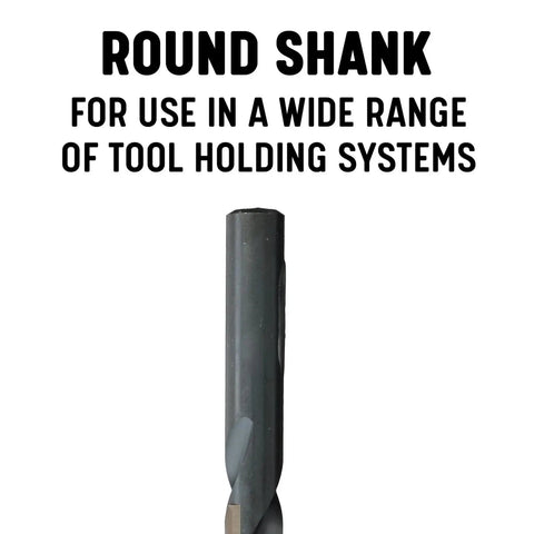 KFD26J-SET 26 Piece Heavy Duty High Speed Steel Drill Bit Set A To Z Sizes round shank detail