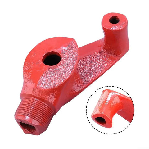 Heavy Duty Manual Pipe Bender For Galvanized Iron Copper Steel Tube, heavy red metal component for precise bends and fittings.