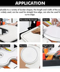 Application of Portable Edge Bander Machine For Woodworking With Double Sided Gluing And Speed Control on various shapes
