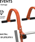 Two Pack Heavy Duty Roof Ladder Hook With Wheel And Rubber Grip T Bar Extension Ladder Stabilizer steel material close-up