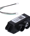 Compact Lidar Sensor For Vehicle Detection With Ultra Small Form Factor And Precise Distance Readings Single Point Ranging 0.112m Range For Diy Projects And Professional Use in black casing with wiring harness.
