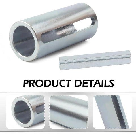 Tough As Nails 304 Stainless Steel Shaft Adapter Pulley 3/4 To 1 Inch Crank Sleeve Bore Reducer Bushing With Step Key close-up view.