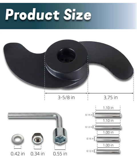 Weedless Wedge 2 Prop Replacement For Trolling Motors Fits 3-5/8 Inch Lower Unit Diameter Dope Upgrade For Edge Endura PowerDrive Riptide 50-70Lb Replaces 2091160 1865017