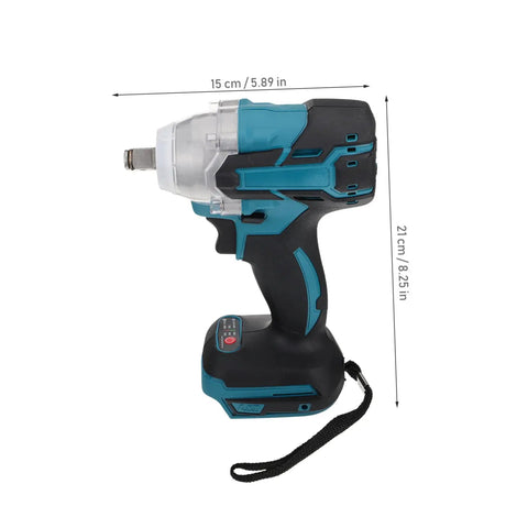 1 Set Cordless Electric Impact Wrench With Rechargeable Brushless Motor High Torque Power Tool For Automotive And Construction Jobs Super Durable Design Easy To Use For Pros And DIY Enthusiasts Great Value