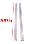 30x30 Aluminum Extrusion 1000mm 2 Pack T Slot Rails European Standard Anodized Silver Linear Rail For 3D Printer Laser Engraving Machine CNC Workbench DIY Projects Heavy Duty Ready