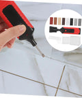 Tile Repair Kit For Porcelain And Marble Color Wax Blocks For Quick Scratch Chip Repair with tools in use