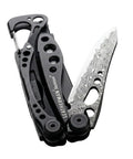 Replacement Blade For Skeletool Multitool With Dope Damascus Steel Wave Pattern, EDC Knife Upgrade For Outdoor Camping And Survival, Direct Fit, Durable Custom Blade