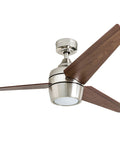 52 Inch Ceiling Fan With Light And Remote Control For Large Indoor Rooms Ideal For Living Rooms And Offices, LED Indoor Fan With 3 Blades
