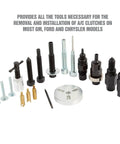 Complete AC Clutch Tool Kit For Ford GM Chrysler Removes And Installs Pressed On Clutches And AC Compressor Clutch Kit Includes All Tools
