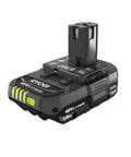 Ryobi 18V battery from Cordless 4 Inch Clamp Fan Kit With 18V Ryobi Battery, Charger, And Pocket Flashlight