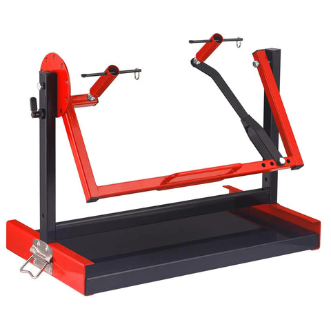 Beefy No Fuss Motorcycle Engine Stand For 2 And 4 Stroke Single Cylinder Engines Dirt Bike ATV MX Maintenance Stand shown