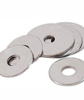 Flat Washer Kit For M10 And M12 Bolts With Precision Spacers And Shims In Stainless Steel Ultra Thin To Thick Washers For Fine Adjustments And Solid Load Distribution Great For Custom Fit And Quick Mechanical Tweaks, stainless steel washers stacked