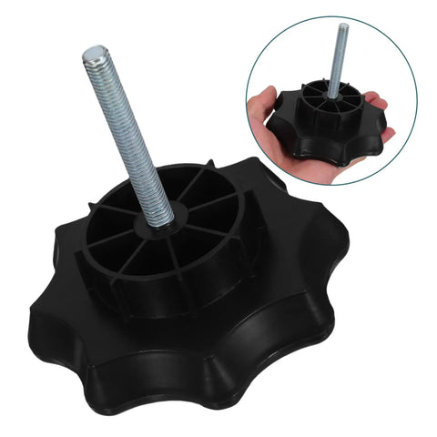 Close-up of Spare Tire Mounting Bolt and Hold Down Screw Retainer Clamp for Secure Spare Wheel Storage in Cars, Easy Install