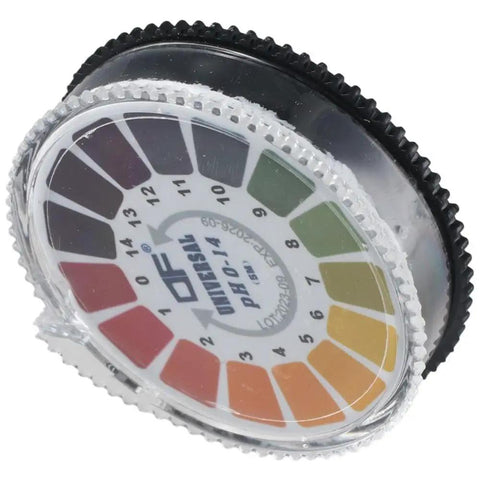 Two Rolls pH Test Paper Strips 5m Each, Universal 0 To 14 pH Range with Easy Color Chart for Water, Saliva, Urine Testing