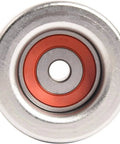 Premium Car Drive Belt Idler Pulley For Toyota Rebuild Kit with silver and red sealed bearing for smooth engine performance.