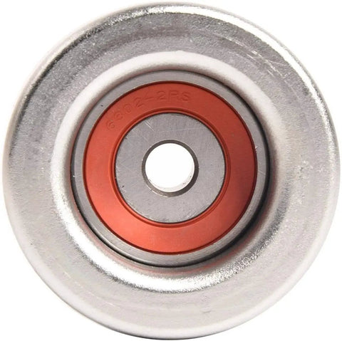 Premium Car Drive Belt Idler Pulley For Toyota Rebuild Kit with silver and red sealed bearing for smooth engine performance.