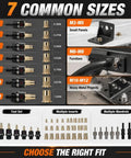 Premium Head Rivet Nut Tool Kit For Professionals And DIYers M3 To M12 With 55 Pieces mandrels for sheet metal