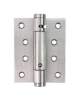 Close-up of Two Pack Ball Bearing Butterfly Butt Self Closing Door Hinges Stainless Steel 5 Inch Adjustable for Wooden Interior