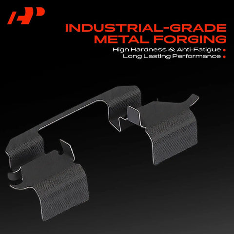 Front Side Disc Brake Hardware Kit For Honda Civic Upgrades Stops Brakes Smarter Perfect Fitment Si Model 1996 Through 2011 Guaranteed Heavy Duty Set, metal clips
