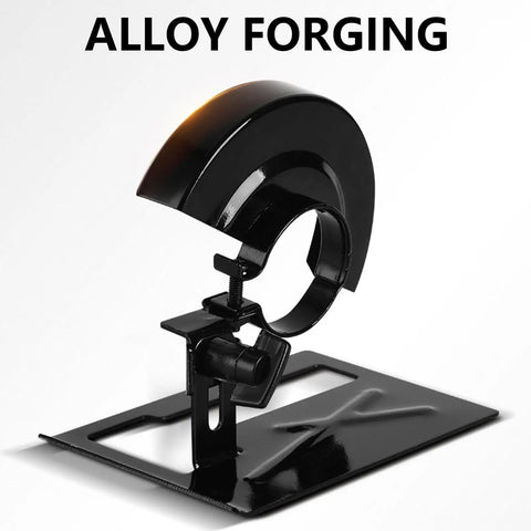 Keep Nasty Sparks Safe While You Work With This Rugged Adjustable Angle Grinder Holder Stand Featuring Heavy Duty Steel Debris Protection For 100 Mm Tools Your Shop Will Love, black alloy guard.