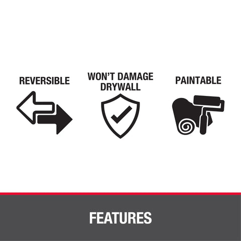 Features of No Sweat Flush Or Surface Mount Wall Access Panel With Uv Resistant Finish: reversible, won't damage drywall, paintable.