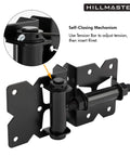 Two Pack Self Closing Gate Hinges For Wood And Vinyl Fences Heavy Duty Gate Closers With 22 Screws Swing Adjuster Tool