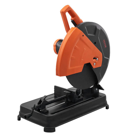 Heavy Duty Workhorse Abrasive Chop Saw With 14 Inch Blade 2300W 3600RPM Metal Cutting Machine 0 To 45 Degree Adjustable Miter Black
