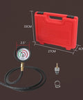 Back Pressure Exhaust Tester Gauge For Cars With A Six Foot Hose Pro Grade Catalytic Converter Diagnostic Tool To Diagnose Exhaust System Backpressure And Catback Performance Easy Idle Testing And Troubleshooting, 2.5in gauge and case