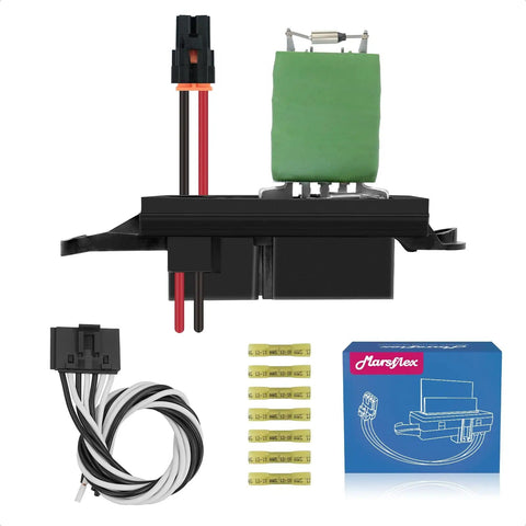 Blower Motor Resistor 89019088 For Chevy Silverado Suburban Tahoe Avalanche And GMC Sierra Yukon With Manual AC Control 2003 2004 2005 2006 1581086 Replacement Part with wiring