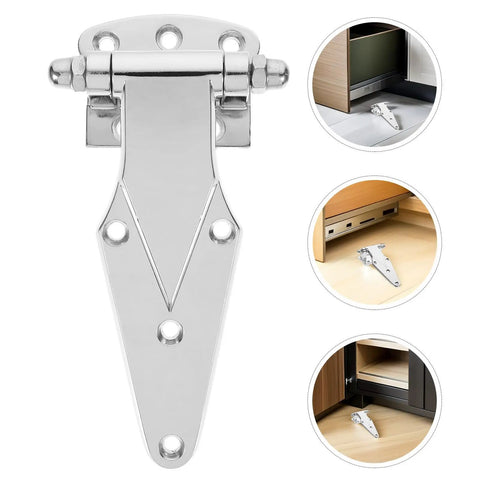 Heavy Duty Commercial Refrigerator Door Hinge In Zinc Alloy Silver For Industrial Ovens Chest Freezers And Freezer Doors Universal Hinge Parts Built Tough For Maximum Door Support. Silver zinc alloy hinge, one piece