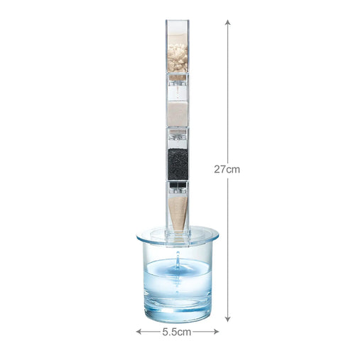 DIY Water Filtration Kit For Kids Hands On Science Fun To Build Your Own Water Purification Plant Solar Powered Disinfection Real World STEM Learning Toy For Home And Classroom, 27cm tall, 5.5cm wide