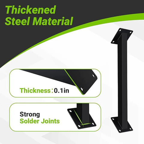45 Degree Pergola Bracket Kit For Wood Beams Set Of 2 Heavy Duty Corner Braces For Gazebo Deck And Patio DIY Projects Reinforces Outdoor Timber Structures With Sturdy Steel Construction And Matte Black Finish