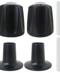 Upgrade Your Bathroom Game With This Hot Cold And Diverter Shower Handle Kit Featuring Matte Black Knobs And Flanges Specifically Built For Pfister Verve Tub Shower Faucet Systems Including Hardware For 12-Tooth 95Mm Valve Stem Ready To Install., matte black shower handle kit with flanges and 95mm valve stem hardware