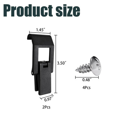 Beefed Up Replacement Draw Latches For Cambro Food Service Carts And Storage Trolleys Heavy Duty POM Plastic 2 Pack with screws
