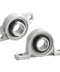 Heavy Duty Spherical Roller Bearing Shaft Support With Zinc Alloy For Mounted Pillow Block Housing Fits KFL001 KFL000 12mm, two views