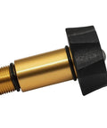 Side view of Brass Water Inlet Fitting For Pressure Washer 3/4 Inch Female To 3/8 Inch Male Quick Connect Durable Replacement Pump Part