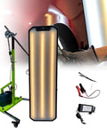 Adjustable LED Car Dent Repair Light With Stand For Paintless Dent Removal And Auto Body Work, showing light and tools