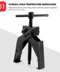 Beefy 2 Claw Bearing Separator Kit With Puller For Auto Repair Heavy Duty Bearing Removal Tool showcasing black design
