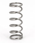Compression spring, side view, 304 stainless steel, 6 mm OD, 0.6 mm wire, 15 mm free length