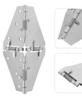 Beefy Iron Folding Table Hinge Set for Cabinets, heavy-duty silver metal, high hardness, easy install fold down hinge.