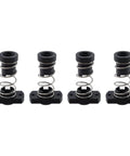 Heavy Duty TR8x8 Anti Backlash Nuts For 3D Printers And CNC Routers, Spring Loaded POM design in a 4 pack, showing spring mechanism.
