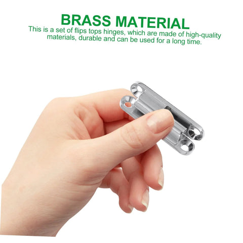 POPETPOP screw-on metal hinge; silver finish for cabinet and interior doors.