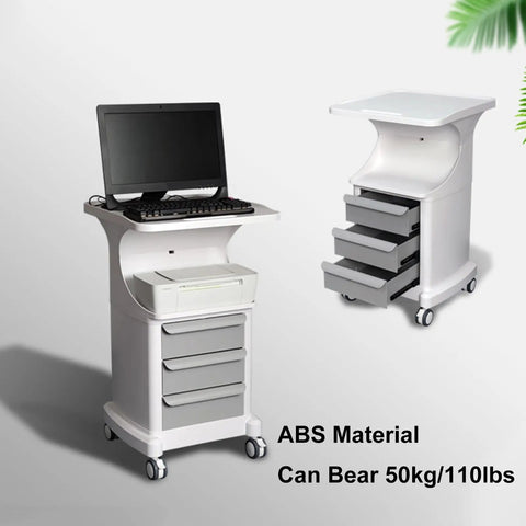 Tough As Nails Mobile Trolley Cart, Smooth Rollin Abs Rolling Storage Caddy with Deep Drawers and Quiet Casters, perfect for workspaces.
