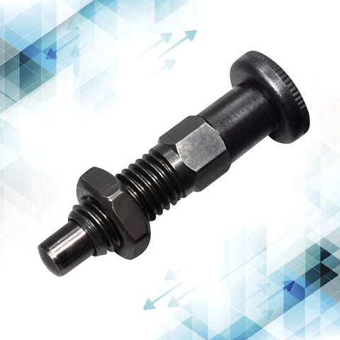 Carbon Steel Spring Return Knob Plunger with Fine Thread Screw for Precise Indexing and Positioning Heavy Duty Rustproof Tool Solid as a Rock for Your DIY Rig Nice Slick Operation Every Time You Need That Tight Fit No Sweat Setup Solid Choice for The Shop