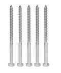 Stainless Steel Half Thread Hex Lag Screws Self Tapping Wood Screws Built Tough Heavy Duty A2-70 M8x130mm for carpentry and wooden structures