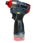 Cordless Brushless Electric Drill Delivering 140Nm of Knockout Torque With Solid Metal Ratchet Chuck In Army Green side view