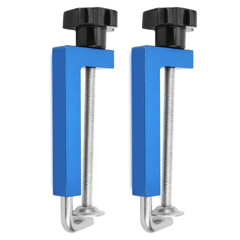 2 Pack 120mm Aluminum Alloy Flexible Clamps For DIY Woodworking And Carpentry Handy Rust Resistant Clamps For Table Saws Band Saws Router Fences