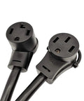 30 Amp Dryer Power Splitter Cord 14-30P To 14-30R And 14-50R NEMA 14-30P Y Adapter with dual outlet detail