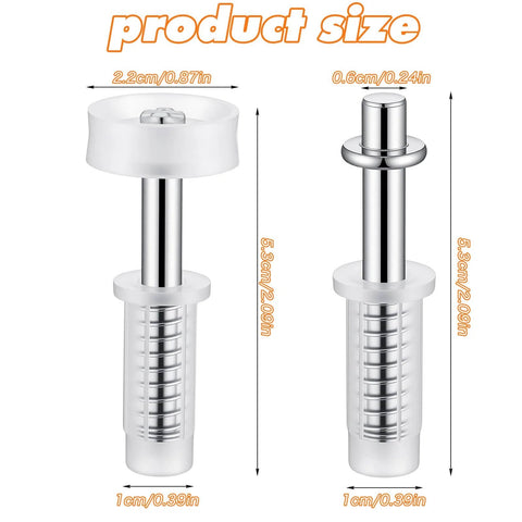 Six Pack Bi-Fold Door Top Roller Guide Wheels With Top Pivot Spring Loaded Bi-Fold Door Hardware Kit product size chart