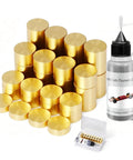 Pinewood Derby Weights Kit With Graphite Lubricant For Axles And Wheels Lead Free Copper Cylindrical Weights Three Eighths Of An Inch